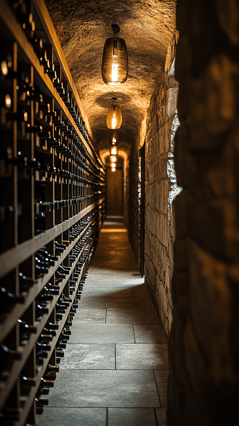 Pasillo de la bodega con más de 100 referencias
